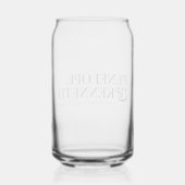Klassieke Elegante Zwarte Eenvoudige Aangepaste Tr Blikvorm Glas (Achterkant)