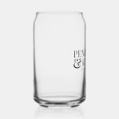 Klassieke Elegante Zwarte Eenvoudige Aangepaste Tr Blikvorm Glas (Rechts)