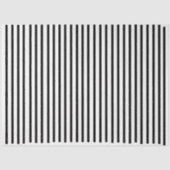 Klassieke elegante zwarte en witte strepen tissuepapier (Voorkant)