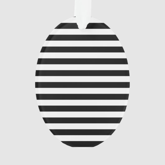 Klassieke elegante zwarte horizontale strepen ornament (achterkant)