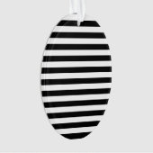 Klassieke elegante zwarte horizontale strepen ornament (voorkant)