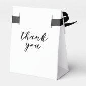 Klassieke Elegante Zwarte Midnight Snack Bruiloft Bedankdoosjes (Achterkant)