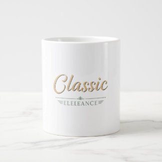 Klassieke elegantie grote koffiekop