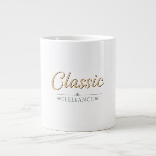 Klassieke elegantie grote koffiekop (Voorkant)