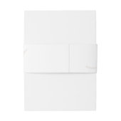 Klassieke Elegantie Kalligrafie Monogram Bruiloft Uitnodigingen Wikkel (Achterkant Voorbeeld)