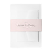 Klassieke elegantie script eenvoudige bruiloft uitnodigingen wikkel (Voorkant Voorbeeld)