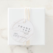 Klassieke Elegantie Script monogram bruiloft gunst Bedankjes Labels (In situ)