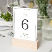 Klassieke elegantie script Simple Greenery Wedding Kaart