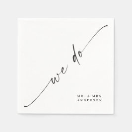 Klassieke Elegantie Trouw Cocktailservet Servet
