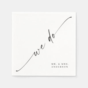 Klassieke Elegantie Trouw Cocktailservet Servet
