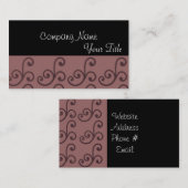 Klassieke elegantie visitekaartje (Voorkant / Achterkant)