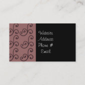 Klassieke elegantie visitekaartje (Achterkant)