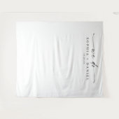 Klassieke Elegantie We Do Trouw Achtergrond Banner Wandkleed (Voorkant (horizontaal))