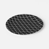 Klassieke Elegantie Zwart-wit Art Deco Papieren Bordje (Gekanteld)