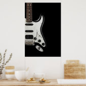 Klassieke elektrische gitaar - Iconische Stratocas Poster (Keuken)