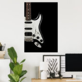 Klassieke elektrische gitaar - Iconische Stratocas Poster (Thuiskantoor)