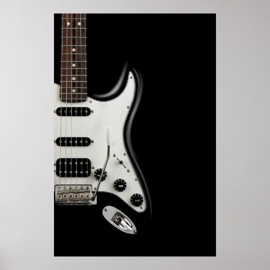 Klassieke elektrische gitaar - Iconische Stratocas Poster (Voorkant)