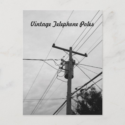 Klassieke elektrische infrastructuur briefkaart (Voorkant)