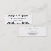 Klassieke elementen mini visitekaartje (Voorkant / Achterkant)