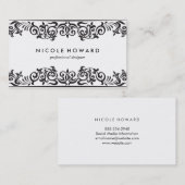 Klassieke elementen visitekaartje (Voorkant / Achterkant)