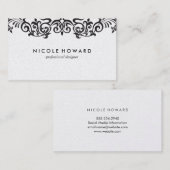 Klassieke elementen visitekaartje (Voorkant / Achterkant)