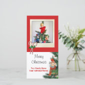 Klassieke Elf Feestdagenkaart (Staand voorkant)