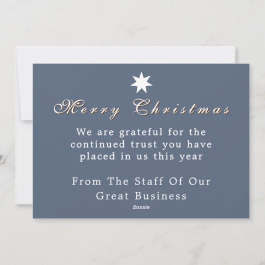 Klassieke Elf Zakelijke Kerstkaart (Achterkant)