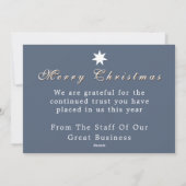 Klassieke Elfen Zakelijke Kerstkaart (Achterkant)