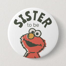 Klassieke Elmo Baby Shower Zus Wordt Het Ronde Button 7,6 Cm