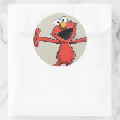 Klassieke Elmo Ronde Sticker (Tas)