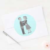 Klassieke Embrace Ronde Sticker (Envelop)
