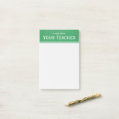 Klassieke Emerald Green, speciaal gepersonaliseerd Post-it® Notes (Op bureau)