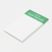 Klassieke Emerald Green, speciaal gepersonaliseerd Post-it® Notes (Schuin)
