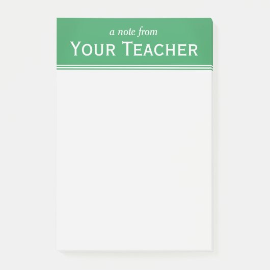 Klassieke Emerald Green, speciaal gepersonaliseerd Post-it® Notes (Voorkant)