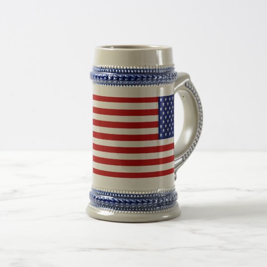 Klassieke en Cool American Flag Patriotic Bierpul (Voorkant rechts)