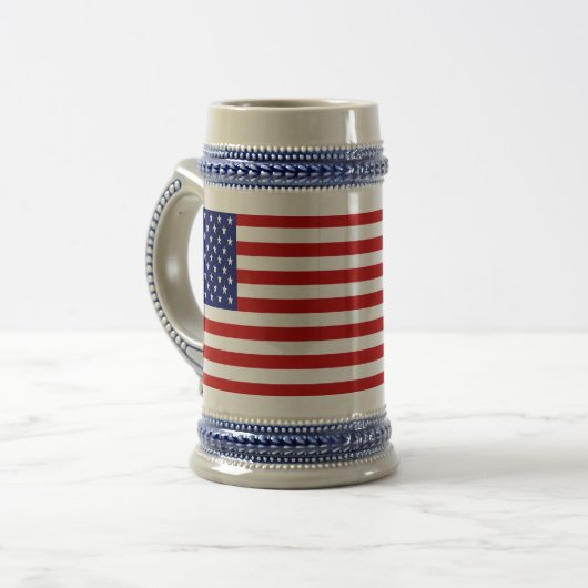 Klassieke en Cool American Flag Patriotic Bierpul (Voorkant links)
