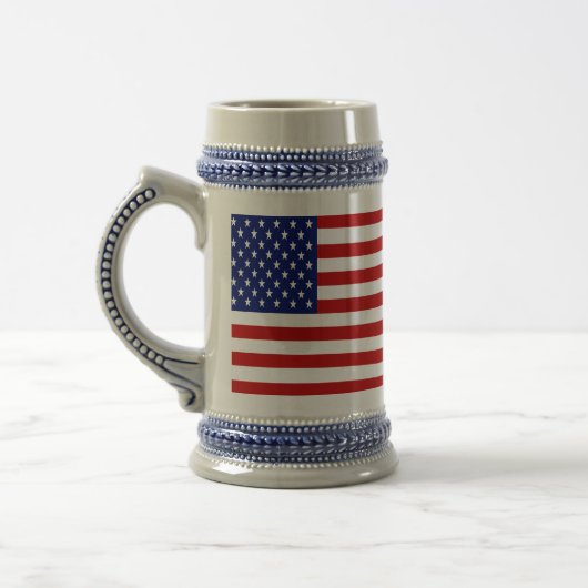 Klassieke en Cool American Flag Patriotic Bierpul (Links)