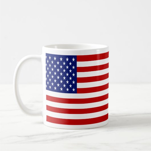 Klassieke en Cool American Flag Patriotic Koffiemok (Links)