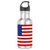 Klassieke en Cool American Flag Patriotic Waterfles (Voorkant)