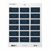 Klassieke en eenvoudige e-legant weduwomkeeradres etiket (Full Sheet)