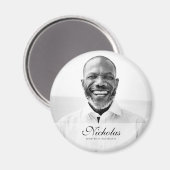 Klassieke en eenvoudige foto-Memorial Magneet (Voorkant / Achterkant)