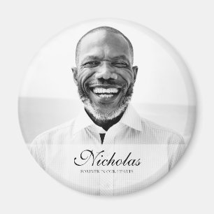 Klassieke en eenvoudige foto-Memorial Magneet