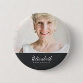 Klassieke en eenvoudige foto-Memorial Ronde Button 5,7 Cm (Voorkant)
