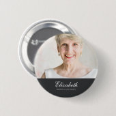 Klassieke en eenvoudige foto-Memorial Ronde Button 5,7 Cm (Voorkant /achterkant)