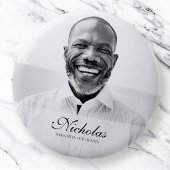 Klassieke en eenvoudige foto-Memorial Ronde Button 5,7 Cm