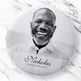 Klassieke en eenvoudige foto-Memorial Ronde Button 5,7 Cm