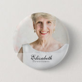 Klassieke en eenvoudige foto-Memorial Ronde Button 5,7 Cm (Voorkant)