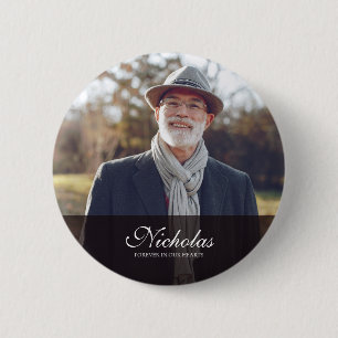Klassieke en eenvoudige foto-Memorial Ronde Button 5,7 Cm