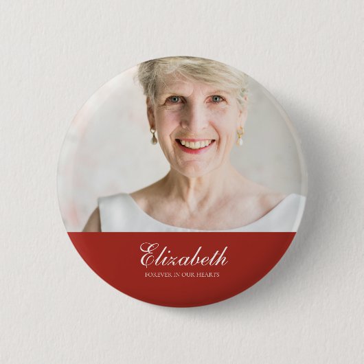 Klassieke en eenvoudige foto-Memorial Ronde Button 5,7 Cm (Voorkant)