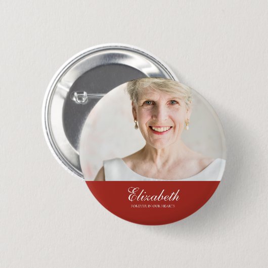 Klassieke en eenvoudige foto-Memorial Ronde Button 5,7 Cm (Voorkant /achterkant)